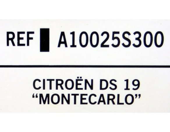 CITROEN DS 19 MONTECARLO REF.A10025S300 TECNITOYS