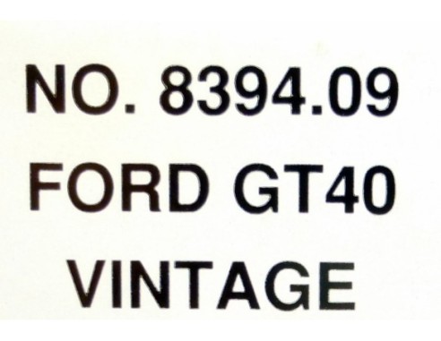 FORD GT40 GULF VINTAGE REF.839409 TYCO
