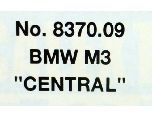 BMW M3 CENTRAL HISPANO REF.8370.09 TYCO