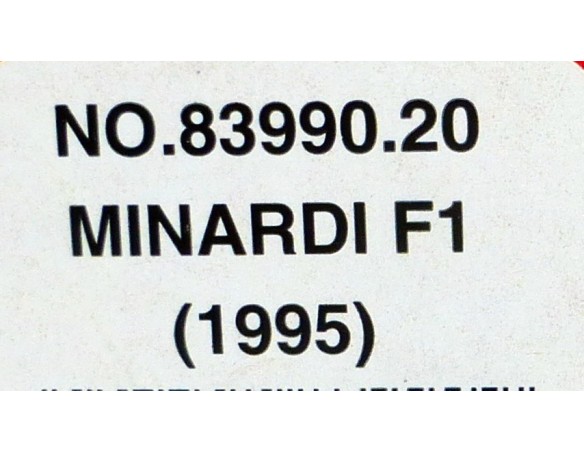MINARDI F1 1995 REF.83990.20 MATCHBOX