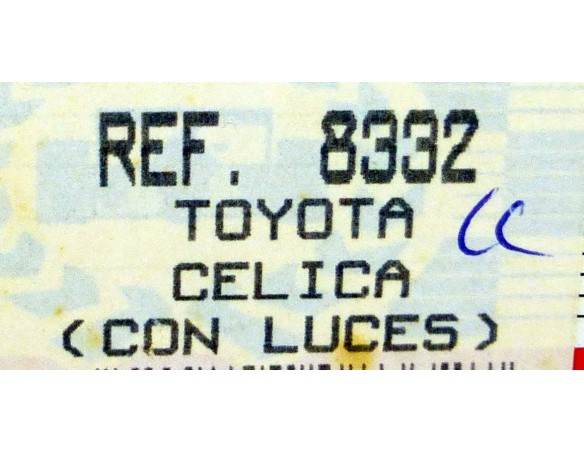 TOYOTA CELICA CON LUCES REF.8332 EXIN