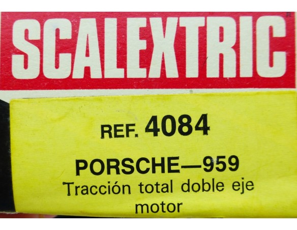 PORSCHE 959  TRACCION TOTAL DOBLE EJE MOTOR REF.4084 SCALEXTRIC