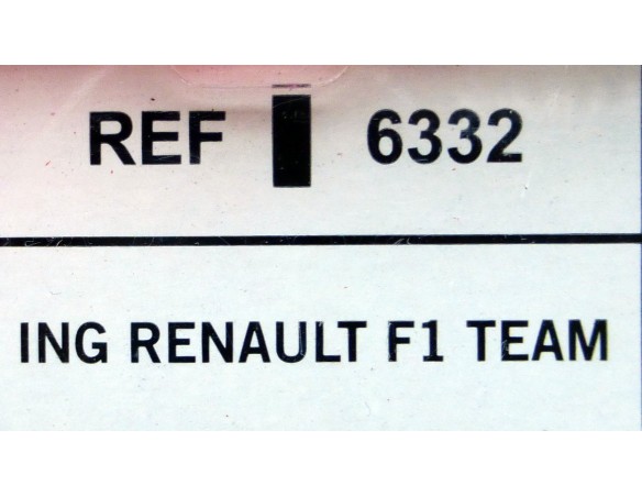 REAULT F1  ING TEAM REF.6332 TECNITOYS