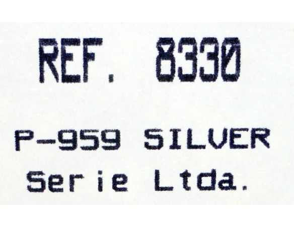 PORSCHE 959 SILVER SERIE LTDA REF.8330 EXIN