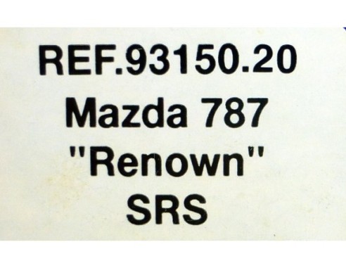 MAZDA 787 RENOWN PARASOL NARANJA REF.93150.20 SRS2 MATCHBOX