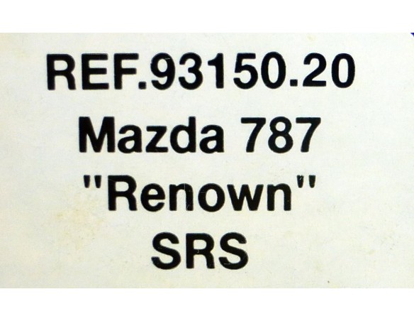 MAZDA 787 RENOWN PARASOL NARANJA REF.93150.20 SRS2 MATCHBOX