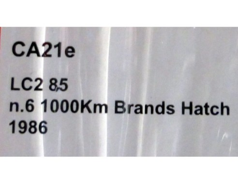 LANCIA LC 2 85 Nº6 1000KM BRANDS HATCH REF.CA21E SLOT.IT