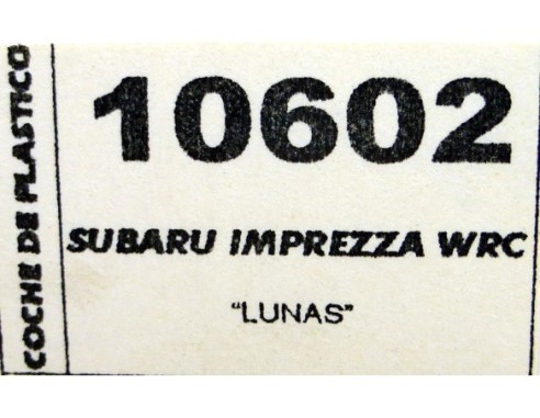 SUBARU IMPREZZA WRC LUNAS REF.10602 TEAM SLOT