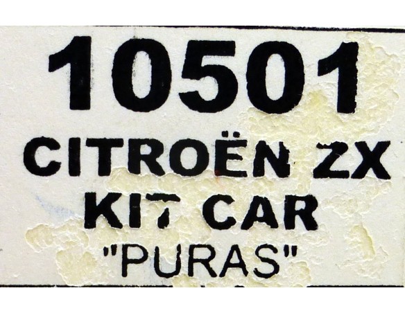 CITROEN ZX KIT CAR PURAS RESINA REF.10501 TEAM SLOT