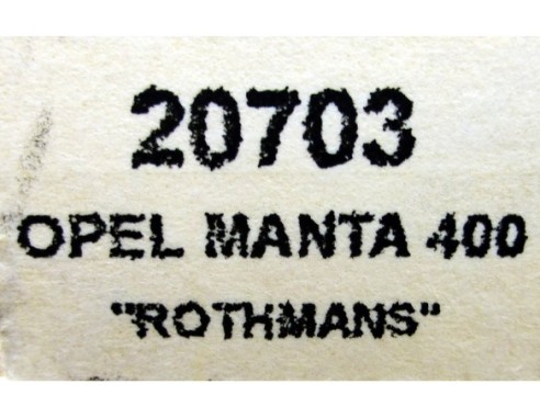 OPEL MANTRA 400 ROTHMANS RESINA C.SAINZ  REF.20703 TEAM SLOT