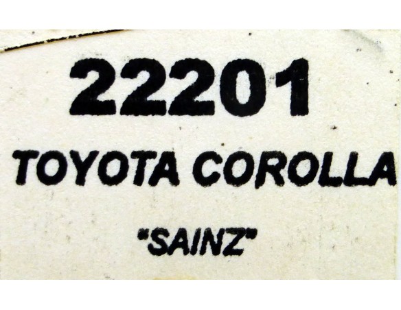 TOYOTA COROLLA C.SAINZ RESINA REF.22201 TEAM SLOT