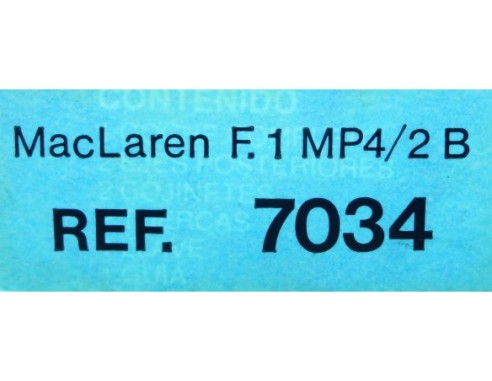 MC LAREN F1 MP4/2B REF.7034 EN CAJA SRS