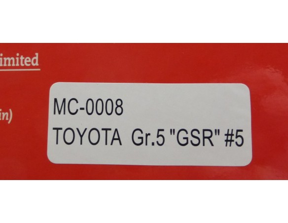 TOYOTA GRUPO 5 NEGRO REVISTA GSR Nº5 REF.MC-0008 MRRC