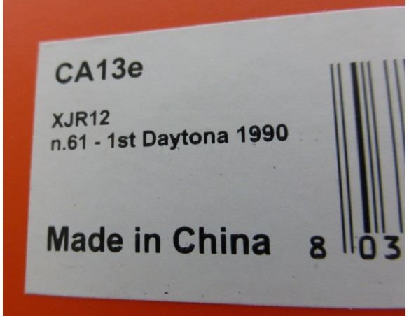 JAGUAR XJR 12 Nº61 1º DAYTONA 1990 REF.CA13E SLOT.IT