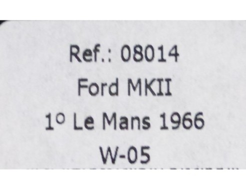 FORD MKII 1º LE MANS 1966 REF.08014 W-05 FLY
