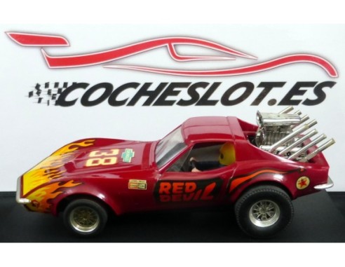 CHEVROLET CORVETTE 1975 ROJO OSCURO  REF.4050 EXIN