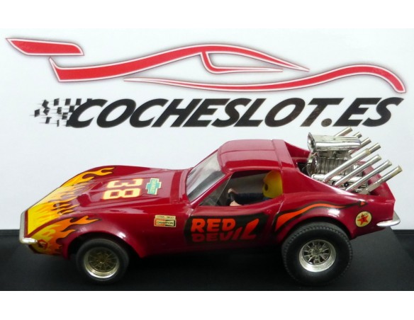 CHEVROLET CORVETTE 1975 ROJO OSCURO  REF.4050 EXIN