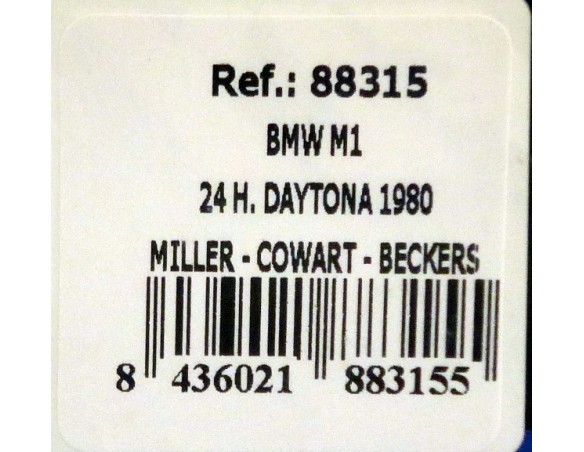BMW M1 24H.DAYTONA 1980 REF.88315 FLY
