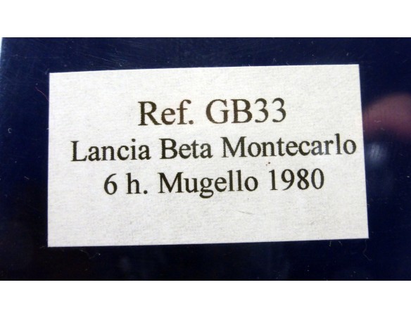 LANCIA BETA MONTECARLO 6H. MUGELLO 1980 REF. GB33 FLY