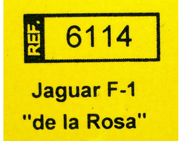 JAGUAR F-1 DE LA ROSA HSBC VERDE REF.6114  TECNITOYS