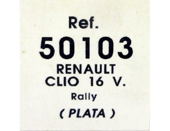 RENAULT CLIO 16V. PLATA RAGNOTTY FARERA 1994 REF.50103 NINCO