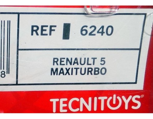 RENAULT 5 MAXITURBO SERIE CLASSICS REF.6240 TECNITOYS