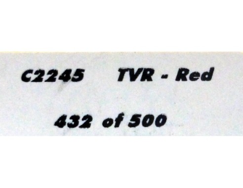 TVR RED SPEED 12 LTD.ED.500 UNIDADES 40 ANIVERSARIO REF.C2245 SUPERSLOT