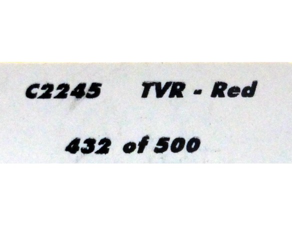 TVR RED SPEED 12 LTD.ED.500 UNIDADES 40 ANIVERSARIO REF.C2245 SUPERSLOT