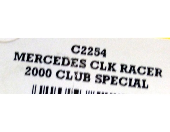 MERCEDES CLK RACER 2000 SPECIAL CLUB REF.C2254 SUPERSLOT