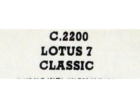 LOTUS 7 CLASSIC ROJO REF.C2200 SUPERSLOT