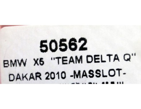 BMW X6 TEAM DELTA Q MAS SLOT DAKAR REF.50562 NINCO