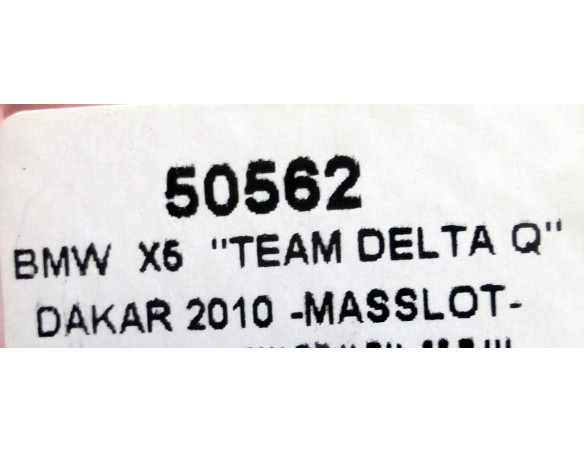 BMW X6 TEAM DELTA Q MAS SLOT DAKAR REF.50562 NINCO