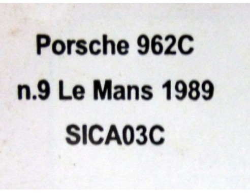 PORSCHE 962C Nº9 LE MANS 1989 REF.SICA03C SLOT.IT