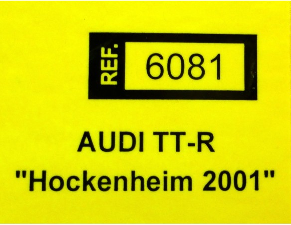 AUDI TT-R DTM HOKENHEIM 2001 REF. 6081 TECNITOYS