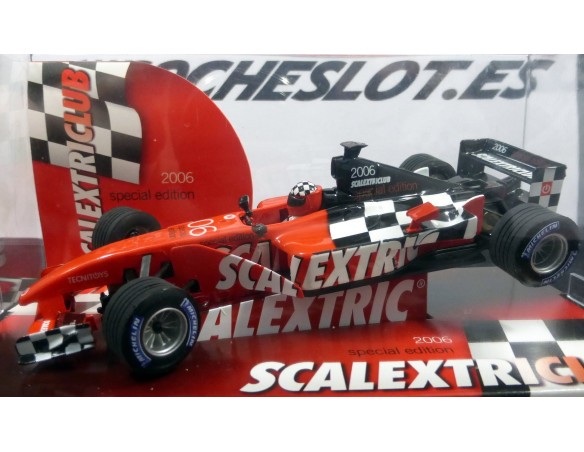 CLUB SCALEXTRIC 2006 F1.REF.6195.ROJO Y NEGRO TECNITOYS