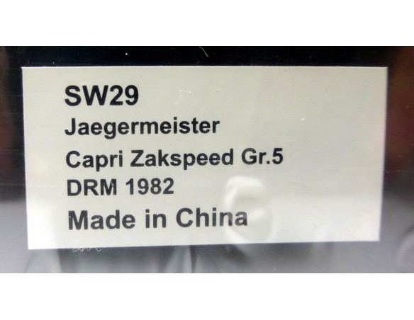 FORD CAPRI GR.5 JAGERMEISTER REF.SW29 SIDEWAYS