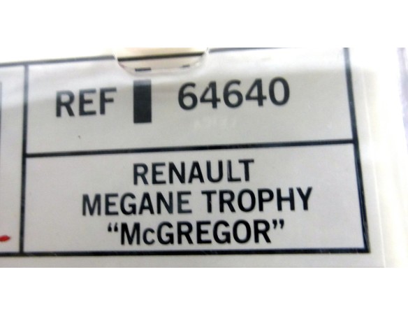 RENAULT  MEGANE TROPHY MCGREGOR REF.64640  TECNITOYS
