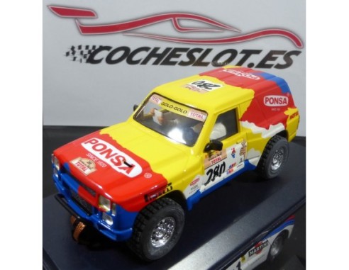 PATROL PONSA ROJO Y AMARILLO EDICION LIMITADA DAKAR MAS SLOT  REF 6510 TECNITOYS