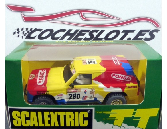 PATROL PONSA ROJO Y AMARILLO EDICION LIMITADA DAKAR MAS SLOT  REF 6510 TECNITOYS