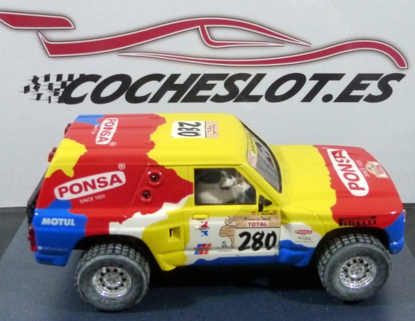PATROL PONSA ROJO Y AMARILLO EDICION LIMITADA DAKAR MAS SLOT  REF 6510 TECNITOYS