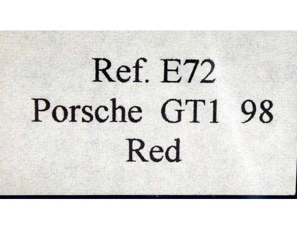 PORSCHE GTI 98 RED ED. ESP. UK REF.E72 FLY
