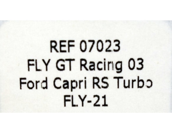 FORD CAPRI RS TURBO FLY GT RACING NARANJA REF.07023 FLY
