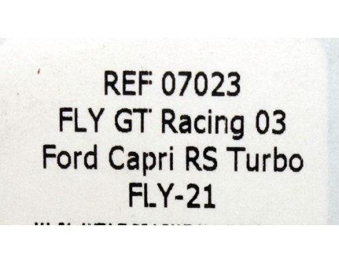 FORD CAPRI RS TURBO FLY GT RACING BLANCO REF.07040 FLY