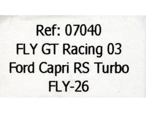 FORD CAPRI RS TURBO RACING VERDE REF.07040 FLY