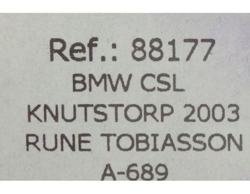 BMW CSL KNUTSTORP 2003 A689 REF.88177 FLY