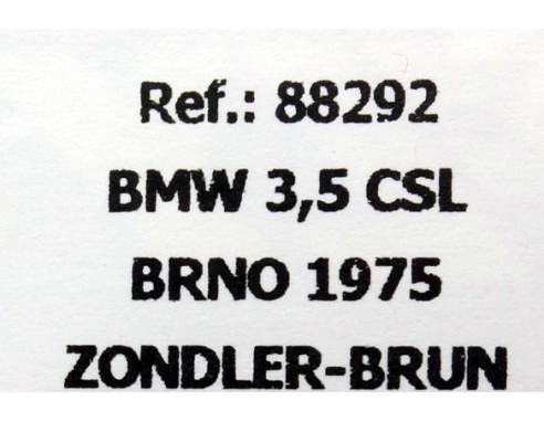 BMW 3,5 CSL BRNO 1975 REF.88292 FLY