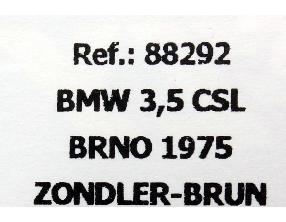 BMW 3,5 CSL BRNO 1975 REF.88292 FLY