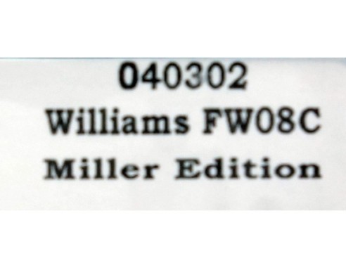 WILLIAMS FW08C MILLER EDITION REF.040302 FLY