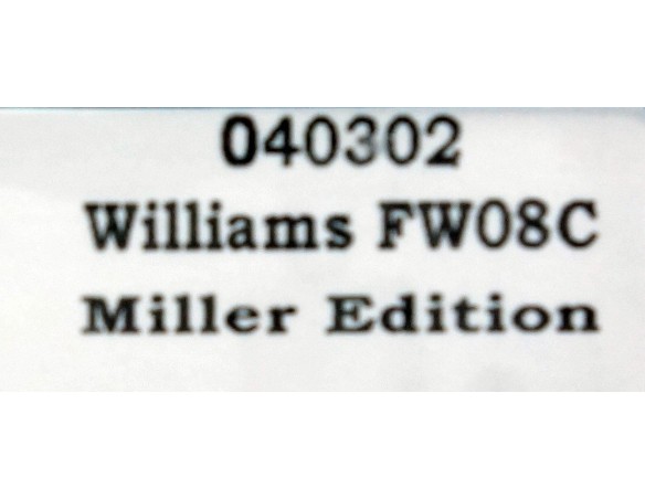 WILLIAMS FW08C MILLER EDITION REF.040302 FLY