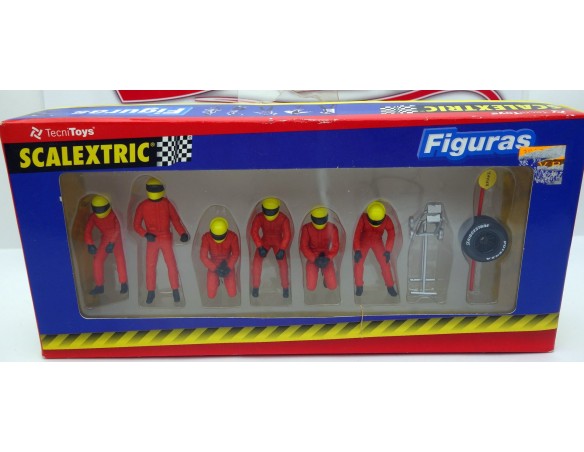 FIGURAS SCALEXTRIC MECANICOS TECNITOYS